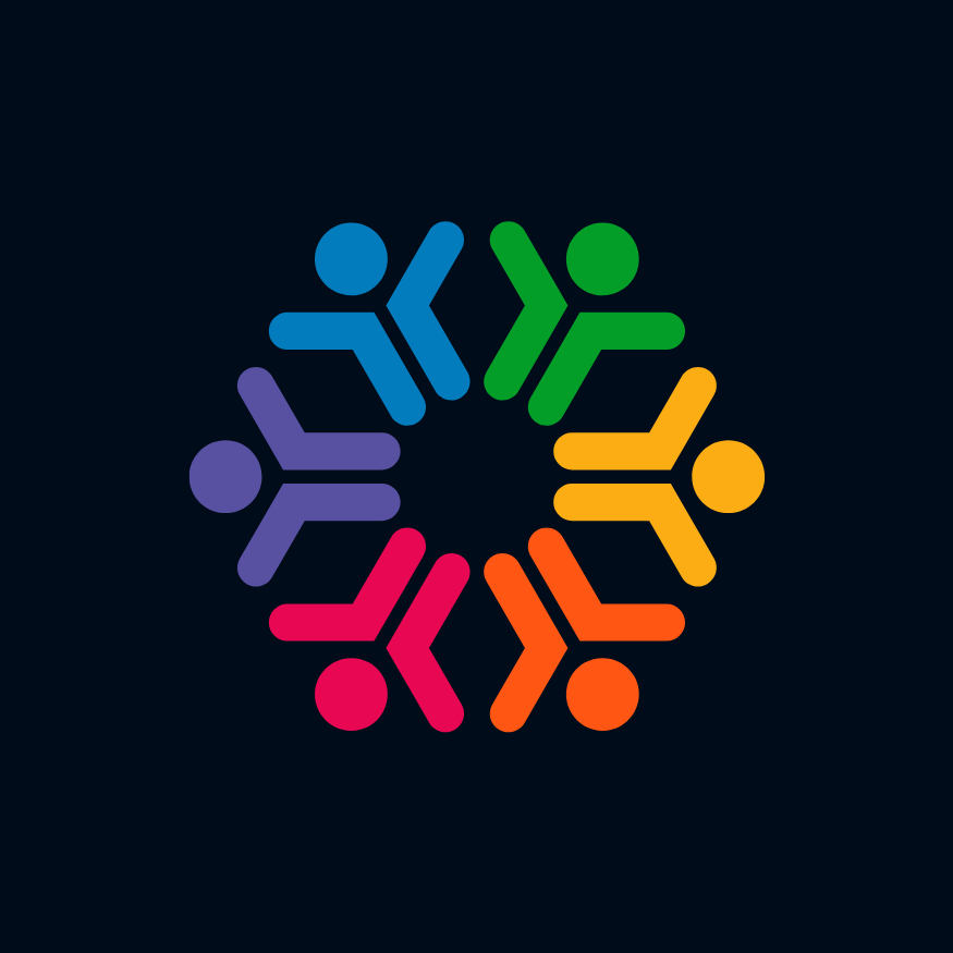 Colorful employees logo